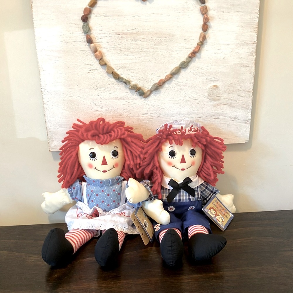 Raggedy Ann & Andy. New Condition.